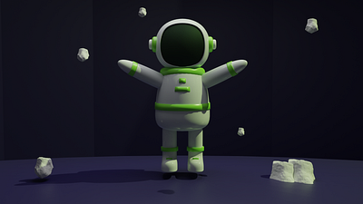 Alone in Space 3d blender design graphic design illustration