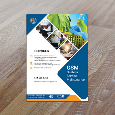 cleaning services flyer mockup branding design flyer graphic design leaflet