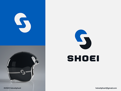 Shoei - Logo Redesign Proposal bike helmets brand design branding creative logo flat logo icon lettermark logo logo logo concept logo design logo designer logo redesign proposal logotype manufacturer minimalist logo modern logo negative space logo s lettermark safety wear typography