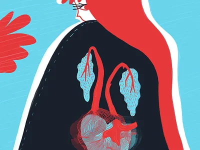 Tree hearts commission cover cover art design drawing ill illustration