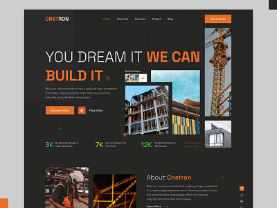 Construction Website Design 3d animation architect branding company construction design graphic design illustration landingpage logo motion graphics template ui uiux website wix