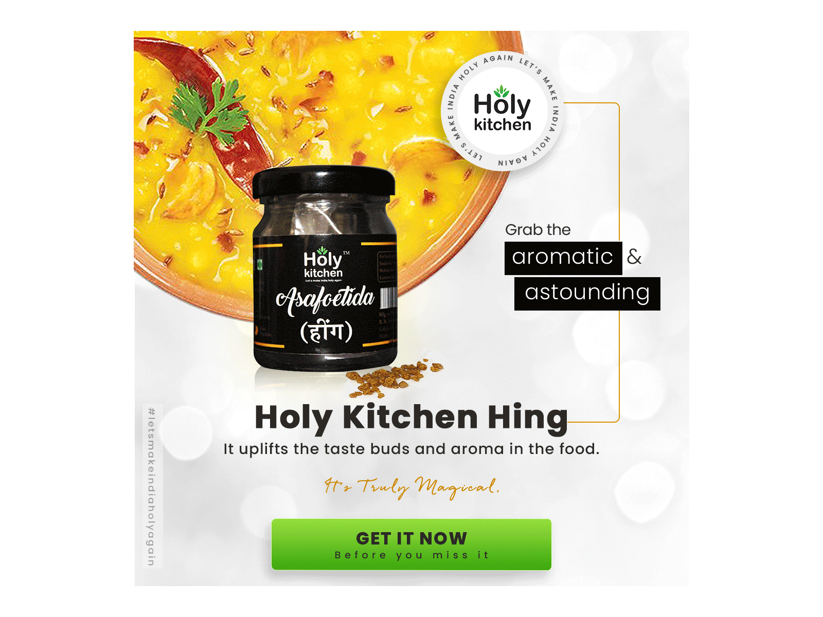 HolyKitchen "Asafoetida" branding design graphic design illustration post typography ui