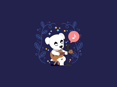 Saturday Night Jams animalcrossing cute design illustration kkslider nintendo