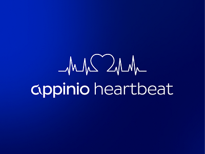 Appinio Heartbeat blue branding data data visualisation design figma heart illustration