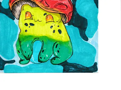 Котогриб illustration рисунки