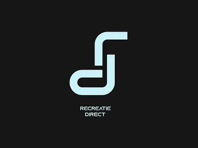RD Concept Logo aesthetic aqua blue branding cool d design graphic design grey illustration logo logos r rd recreat turquoise vector