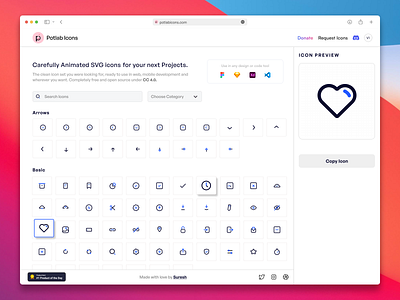 Potlab Icons - New release animation css icon icon set icondesign iconography iconpack icons landing page svg ui web design