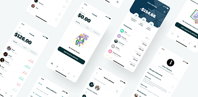 SPLITWISE add app contact list design expenses friends groups history icon modern payments splitwise transaction transfer ui ux