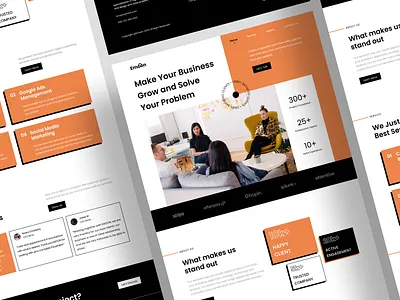 Emoon - Digital Marketing Landing Page agency creative digital digital marketing homepage landing page marketing marketing agency marketing website social media strategy web web design website website design