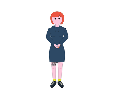 Girl and Owl illustration