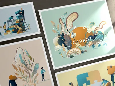 Carrot illustrations all turtles branding carrot design illustration procreate