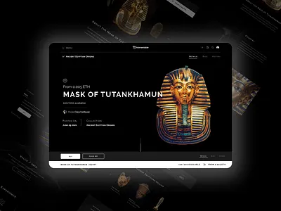 NFT Momentable.ai Platform app dark egypt logo nft platform ui website