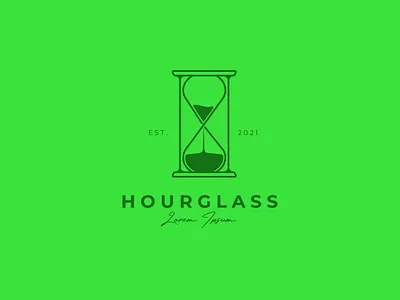minimal hourglass logo vector illustration design brand identity branding design graphic design hourglass illustration line art logo logo designer logo identity minimal modern simple vector vintage