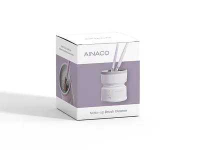 Makeup Brush Cleaner Box Packaging box design box packaging harisdesigners label design makeup brush cleaner packaging design