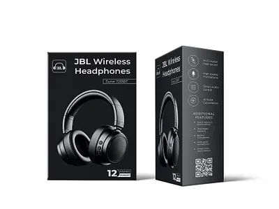 JBL Wireless Headphones Tune 720BT Packaging box packaging harisdesigners headphone packaging jbl label design packaging design wireless headphone