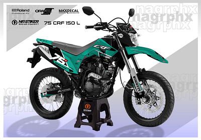 decal grafis untuk crf 150 l branding decal design graphic design illustration vector