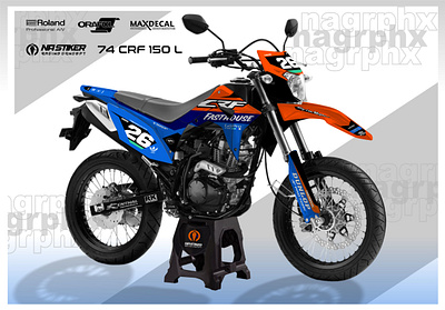 decal crf 150 l mockup crf 150 l branding decal design graphic design vector