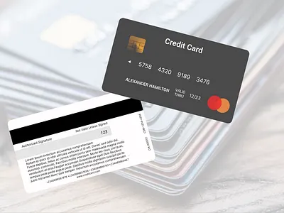 CreditCard Day 2 dailyui design ui