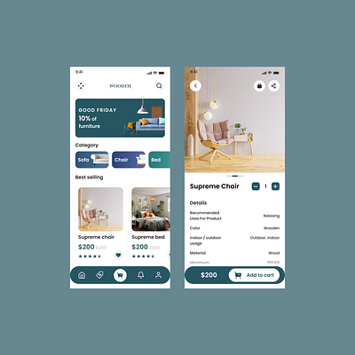 Furniture ui design
