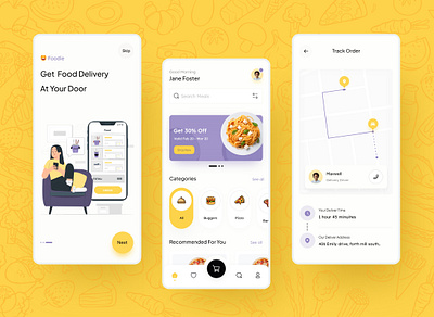 Food odering app for a restaurant 3d animation branding design graphic design illustration logo typography ui ux vector
