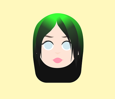 Avatar Picture Icon Flat Design Portraits avatar billie eilish branding design digital art flat graphic design icons illustration logo ui