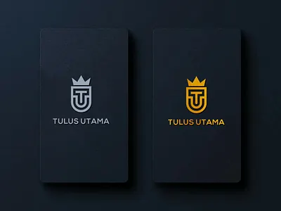 TU Crown logo concept app branding design icon illustration logo monogram typography vector