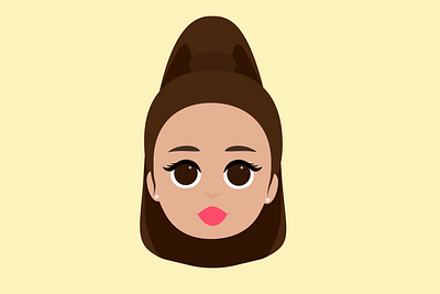 Avatar Picture Icon Flat Design Portraits ariana grande avatar branding design digital art flat graphic design icons illustration logo ui