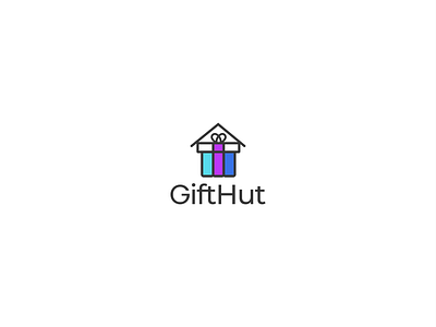 Gift logo design | giftshop logo abstract app logo branding design elegant geomatric gift gift logo giftshop grid hut hut logo logo logo design logo maker logo trend 2022 minimalist modern simple ui