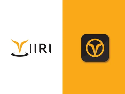 YIIRI app icon drive share app ride share app tech logo