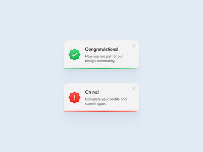 Flash Message app design app message application message daily ui 011 dailyui flash message message design mobile design overlay pop up message success error ui ux
