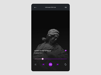Daily UI - 009 Music Player branding design ui ux visual design