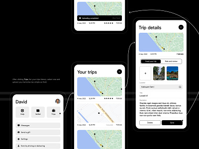 uberfeed app feeds ride trips uber uberfeed uberride ui