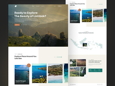 eLo - Travel Landing Page destination landing page lombok travel