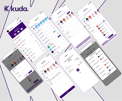 Light mode screens || KUDA-MFB-Bulk-Transfer-Feature design ui ux