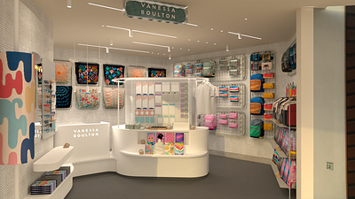 VANESSA BOULTON - RETAIL STORE 3d architecture design desing furniture furnituredesign industrialdesign interiordesign