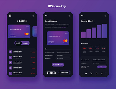 SecurePay branding graphic design ui