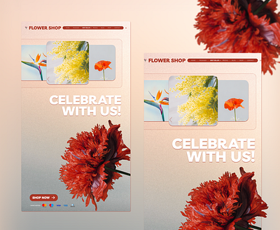 Flower shop app branding design graphic design illustration logo typography ux