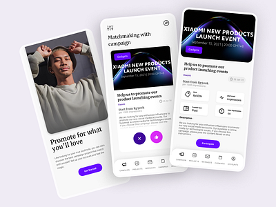 Campaign App campaign app campaign ui marketing app mobile app ui ui design ui exploration ui mobile user interface ux design