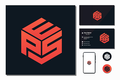 Modern Initial Letter E P and S creative