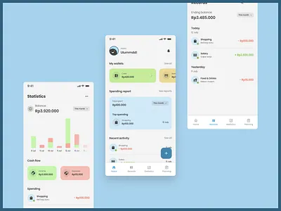 💰 Personal Finance App android app clean design finance finance app financial flat ios mobile money personal finance simple ui ui ux ui design