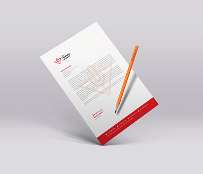 Letterhead Design - Le Business Club bifold brand design brand identity branding brochure corporate identity design flyer graphic design illustration letterhead logo logo design minimal modern pad design poster print design professional visual identity