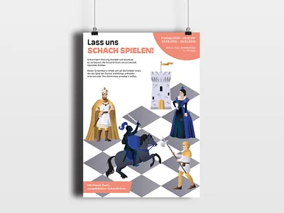 Poster - Chess Club chess club design graphic design illustration poster