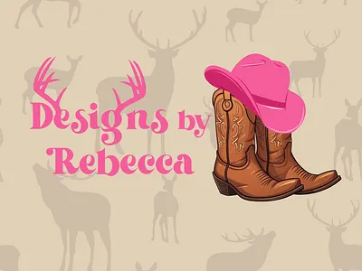 Designs By Rebecca Logo Design branding design graphic design illustration logo typography vector