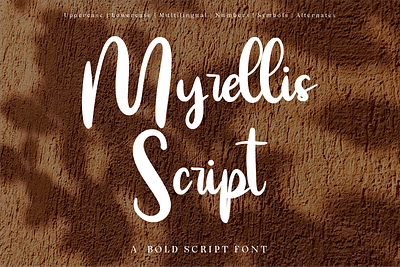 Myrellis Script - Bold Script artistic font bold font branding brush font casual font design display font dynamic font elegant font expressive font flowing font font handcrafted font handwritten font modern font signature font strong font stylish font typeface typography