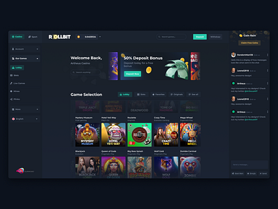 Online Casino (Crypto) casino design crypto crypto casino crypto gambling csgo design gambling gambling design online casino design slots ui ui ux uiux ux web design webdesign