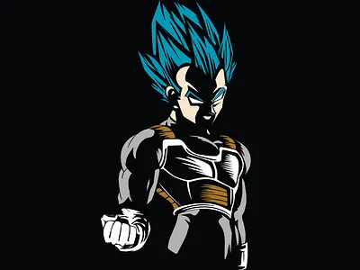 Vegeta design digital illustration graphic design illustration illustrator ilustracion vectorial vector