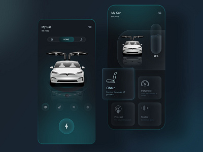 Car Assistant - Mobile App automotive booking car car rent service control control vehicle creative design design emtiaj ahmed interface luxury car rent mobile app mobile app design rental rental company tesla transport ui ui design ui designer vehicle control