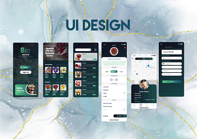 UI/UX Design Mockup for Gift Shop animation branding gift shop and accessories gift shop ui graphic design logo mobile app design motion graphics ui uiux