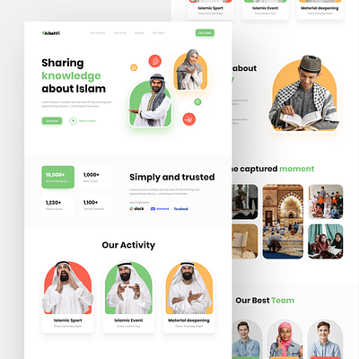 Alkahfi - Landing Page Site behance dailyui design uidesign userexperience userinterface webdesign