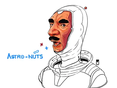Astro-Nuts character design concept art digital art illustration